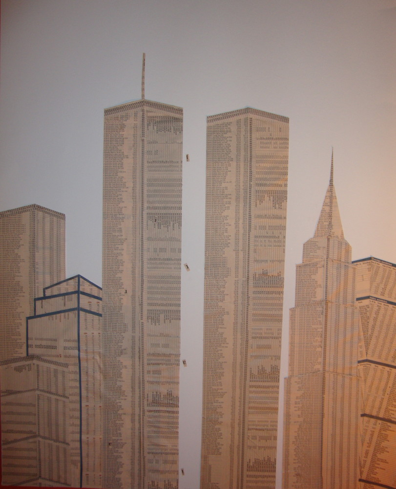Random work from Laurien Versteegh |  Goodbye Twin Towers - collage | Goodbye Twin Towers