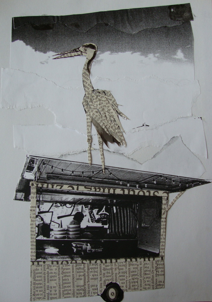 Random work from Laurien Versteegh | Bird - collage | Bird