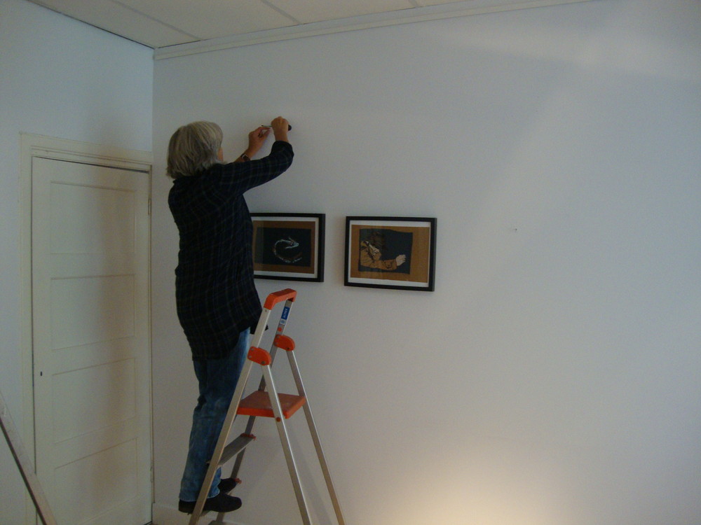 Random work from Laurien Versteegh | Expositions | Pictures: exhibition preparations : "Finding it."