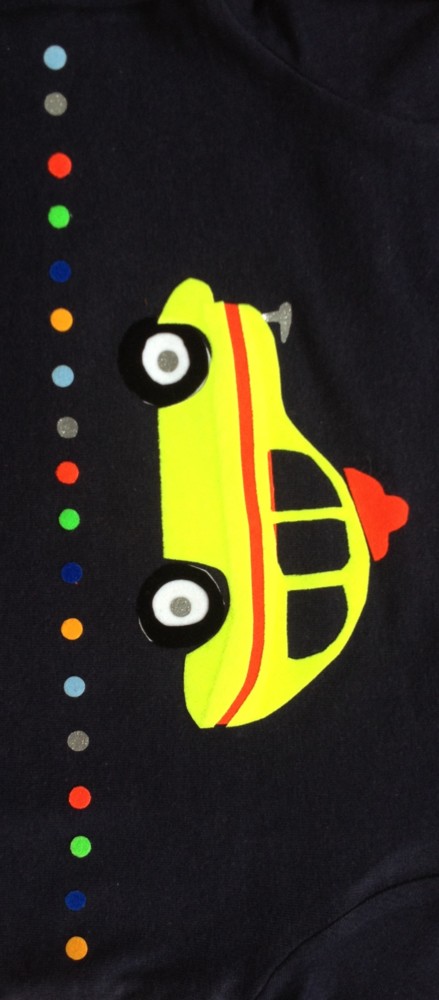 Random work from Laurien Versteegh | Kids wear: "Just my lorry" | Yellow cab