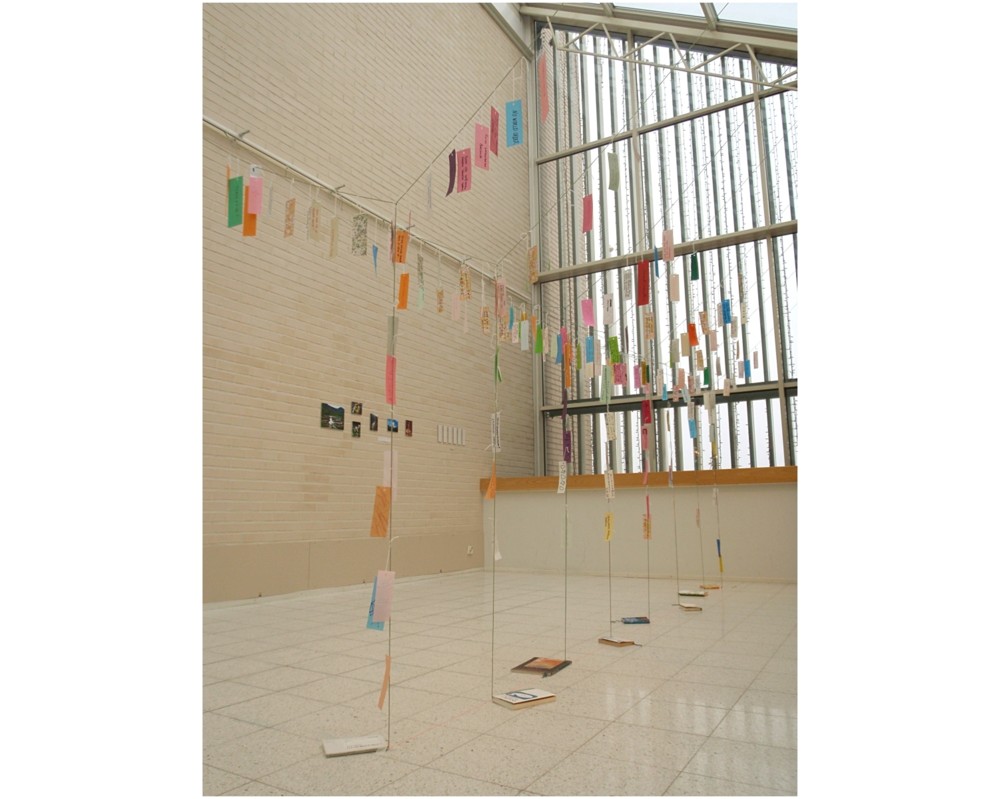 Random work from Mayumi Niiranen Hisatomi | Installation  2012 | Full of tanzakus with wishes (the last day of the project) 