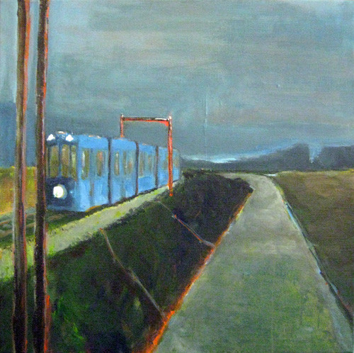 Random work from LOUKIE HOOS | 10-11paintings | blue tram
