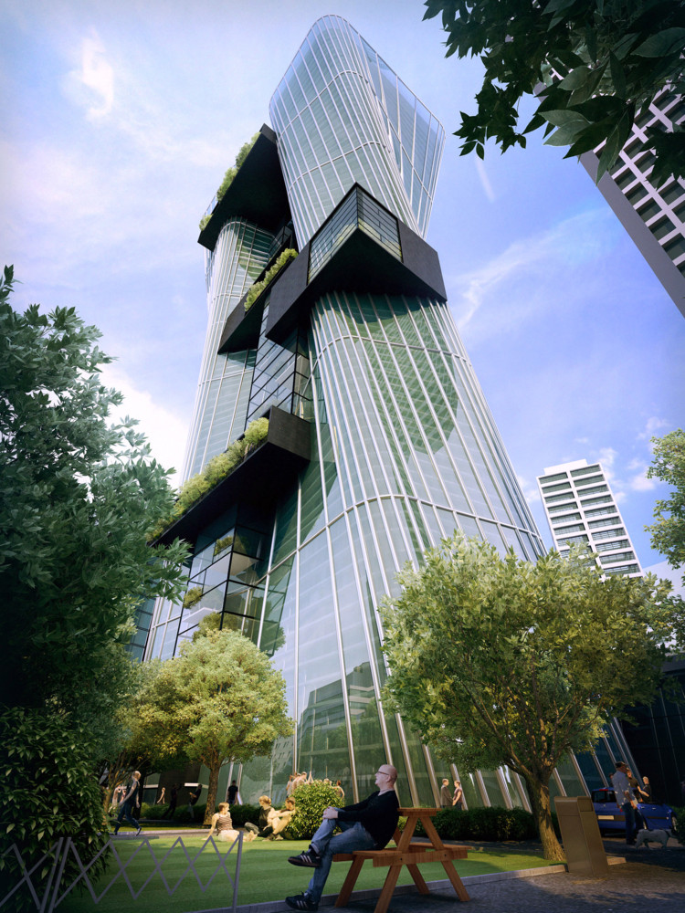 Random work from CARLO ENZO ARCHITECTURE | OFFICE / COMMERCIAL  | PARRAMATTA OFFICE AND PUBLIC SPACE TOWERS